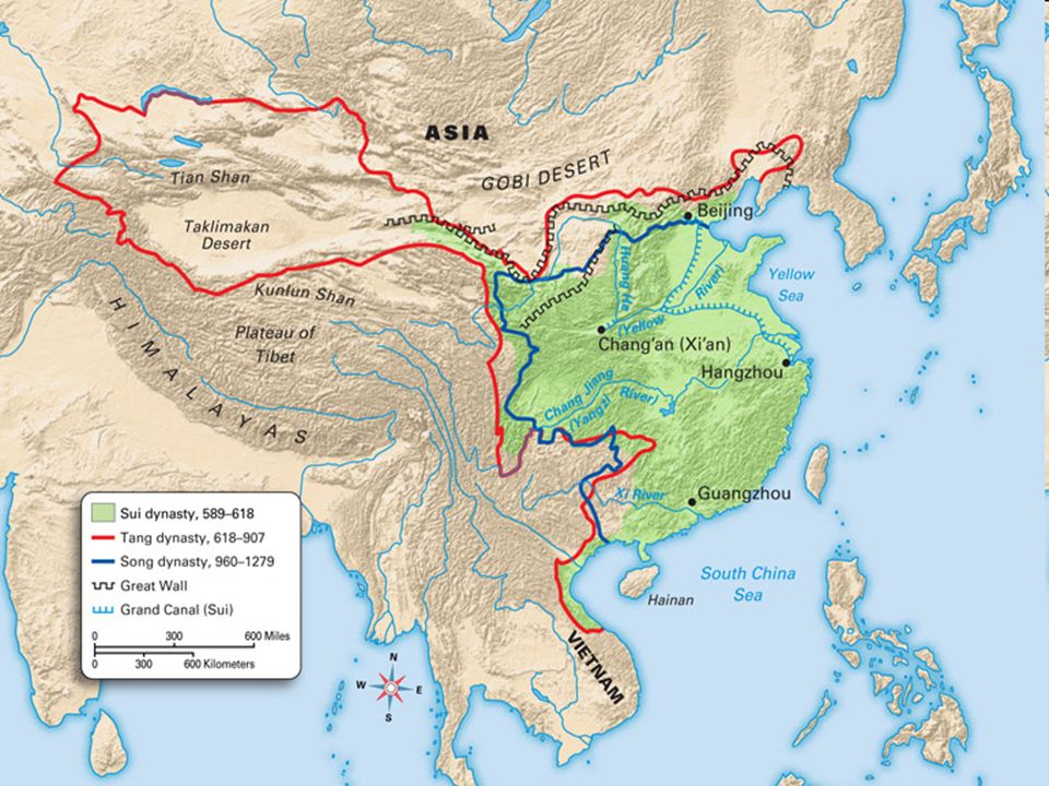 Map of Song Dynasty for Guided Notes.
